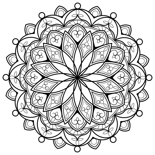 Mandala TEST | Online omaľovánky pre deti