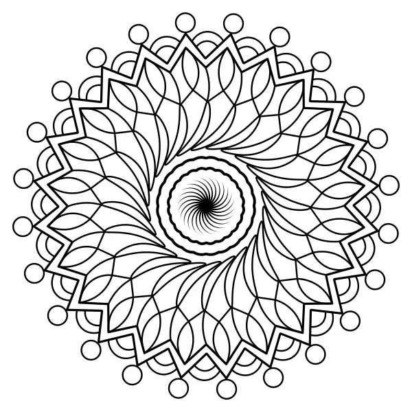 Mandala 2 | Online omaľovánky pre deti
