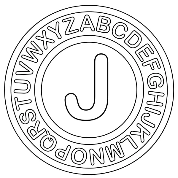 Písmeno J | Online omaľovánky pre deti