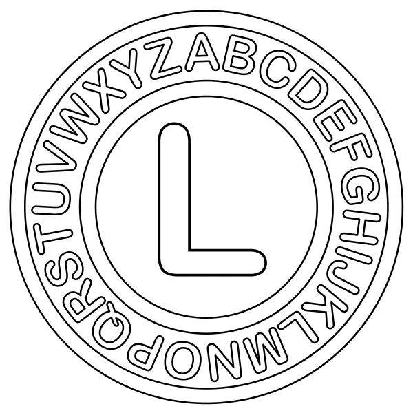 Písmeno L | Online omaľovánky pre deti