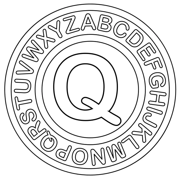 Písmeno Q | Online omaľovánky pre deti