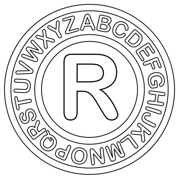 Písmeno R | Online omaľovánky pre deti