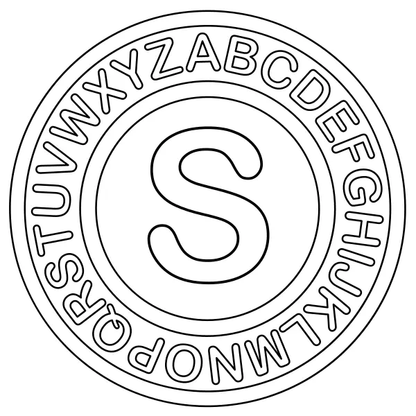 Písmeno S | Online omaľovánky pre deti