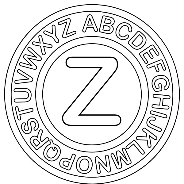 Písmeno Z | Online omaľovánky pre deti