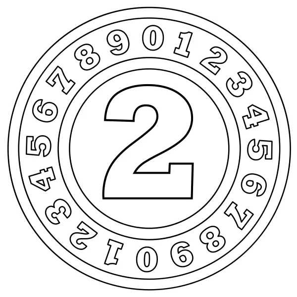 Číslo 2 | Online omaľovánky pre deti