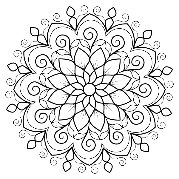 Mandala – Kvet 2 | Online omaľovánky pre deti