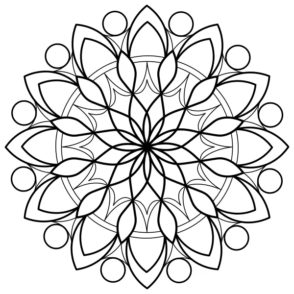 Mandala 5 | Online omaľovánky pre deti