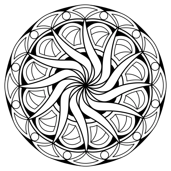 Mandala 6 | Online omaľovánky pre deti