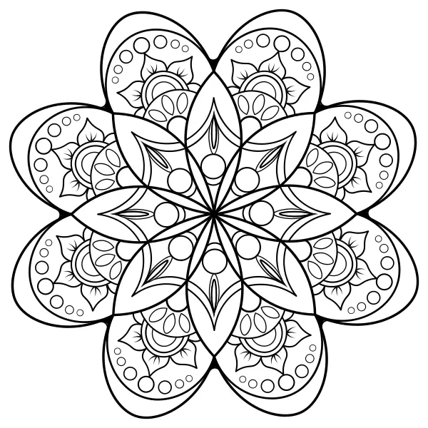 Mandala 13 | Online omaľovánky pre deti