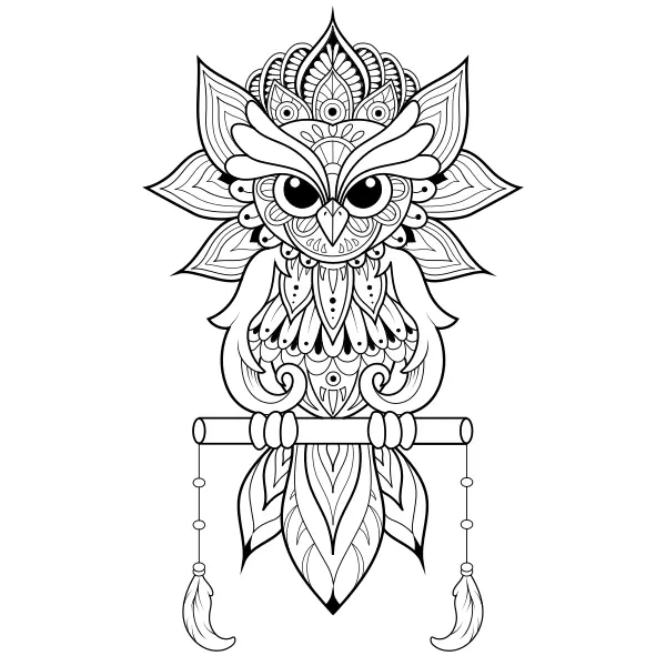 Sovia mandala | Online omaľovánky pre deti