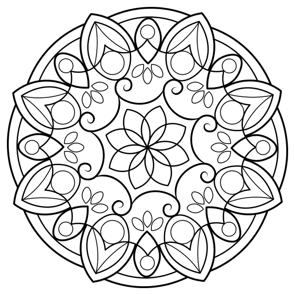 Mandala 7 | Online omaľovánky pre deti