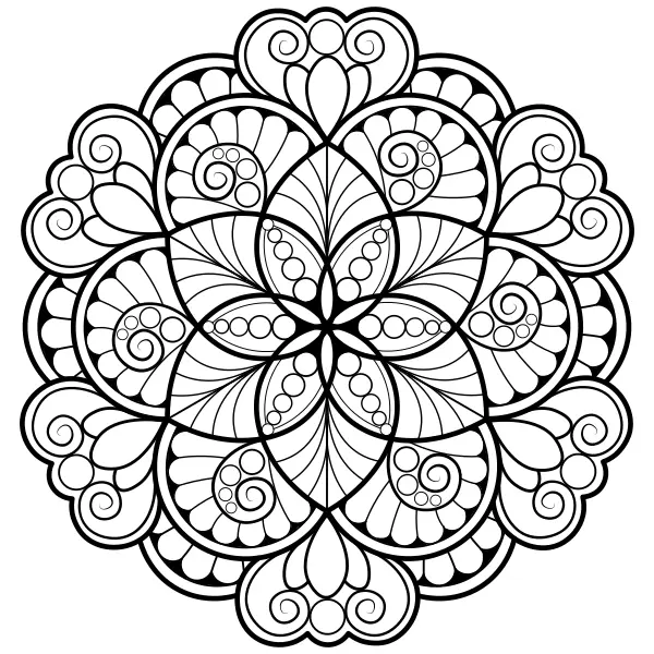 Mandala 8 | Online omaľovánky pre deti