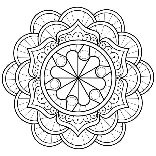 Mandala 9 | Online omaľovánky pre deti