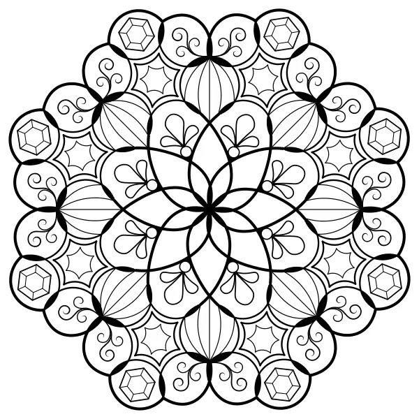 Mandala 10 | Online omaľovánky pre deti
