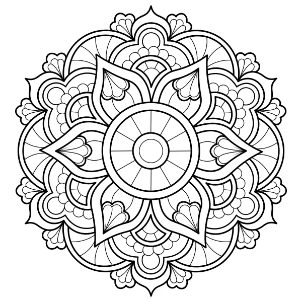 Mandala 11 | Online omaľovánky pre deti