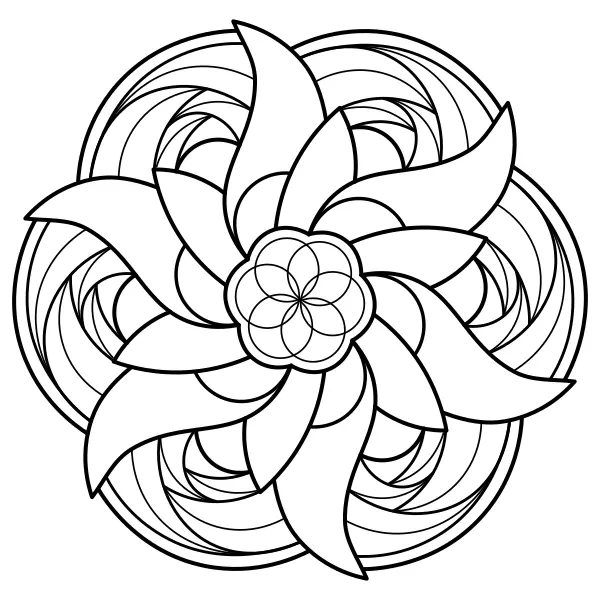 Mandala 16 | Online omaľovánky pre deti