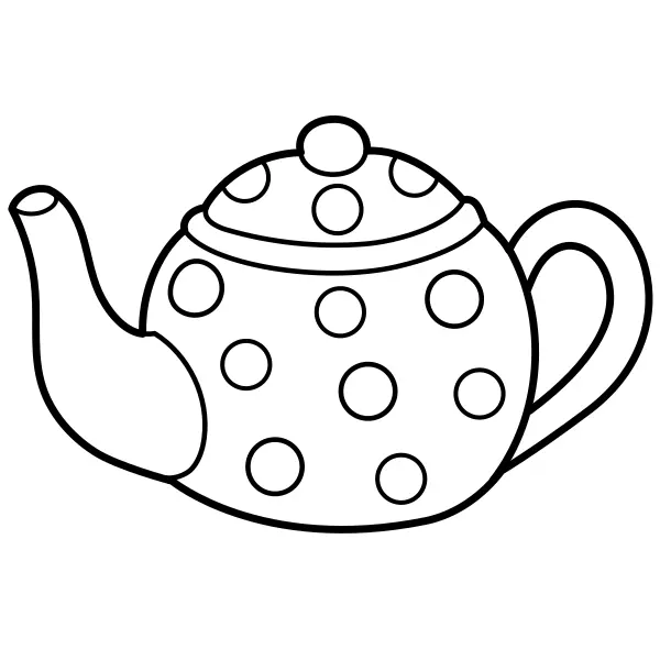 Čajník | Online omaľovánky pre deti