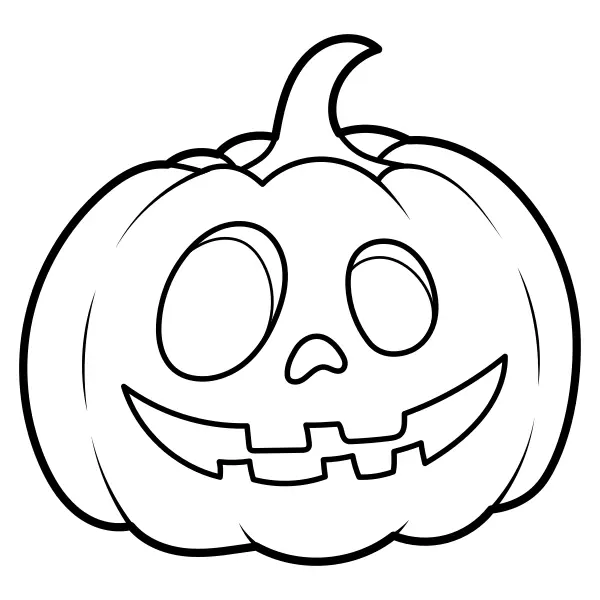 Halloweenska tekvica | Online omaľovánky pre deti