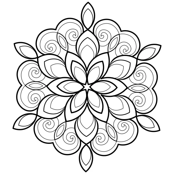 Mandala 17 | Online omaľovánky pre deti