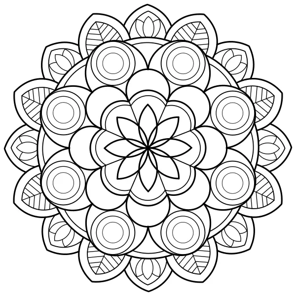 Mandala 18 | Online omaľovánky pre deti