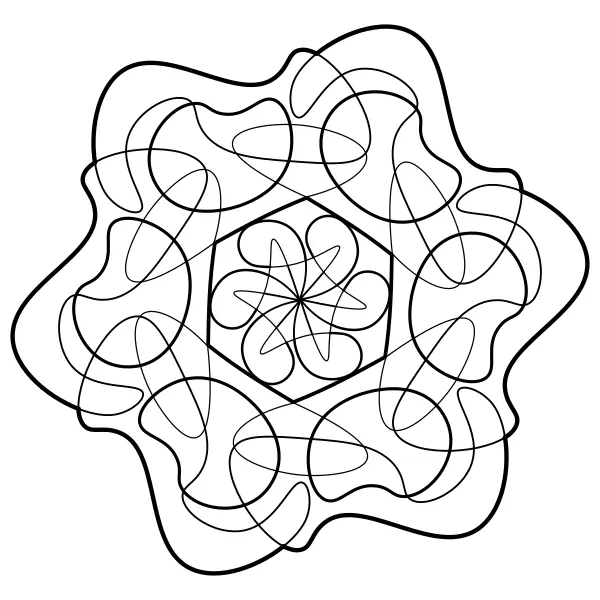 Beztvará mandala | Online omaľovánky pre deti