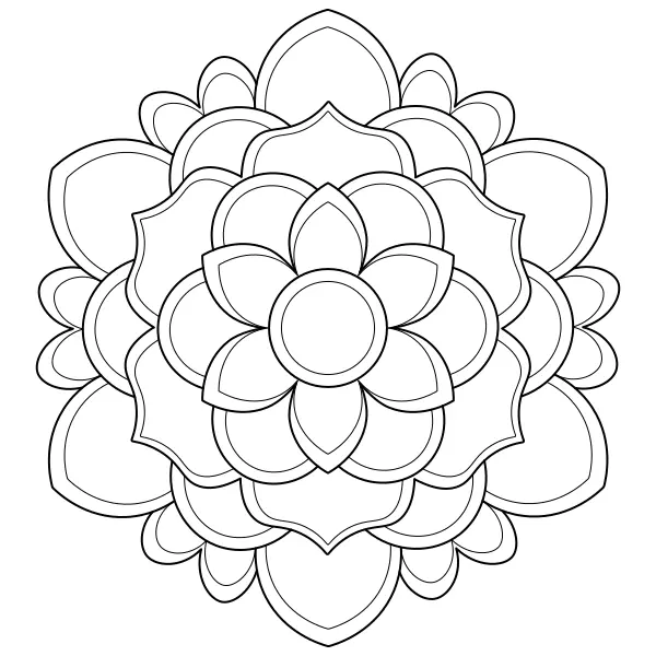 Mandala 62 | Online omaľovánky pre deti