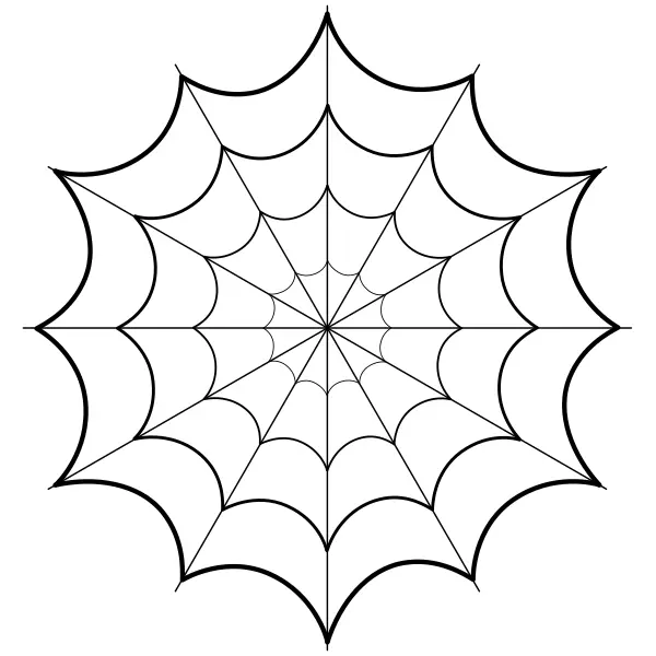 Mandala – pavučina | Online omaľovánky pre deti