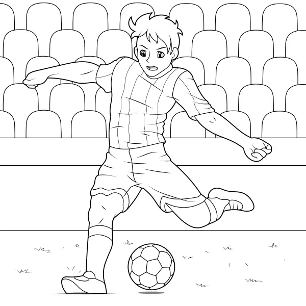 Futbalista | Online omaľovánky pre deti