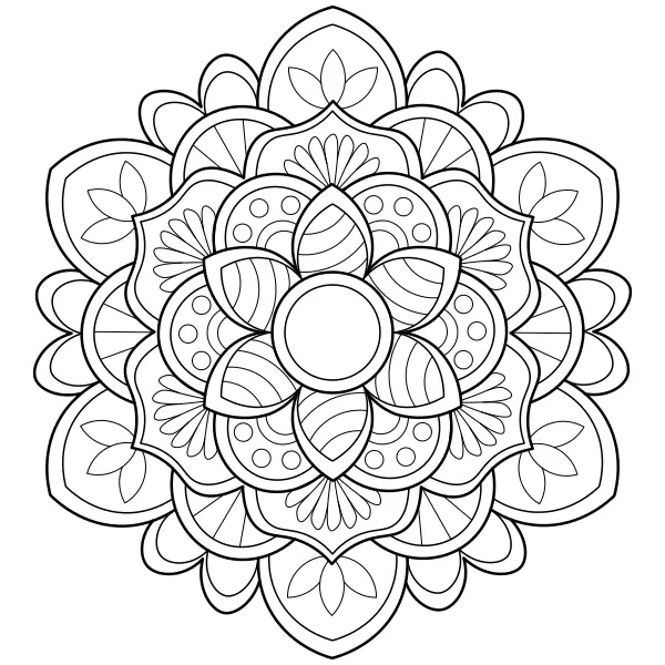 Mandala 20 | Online omaľovánky pre deti