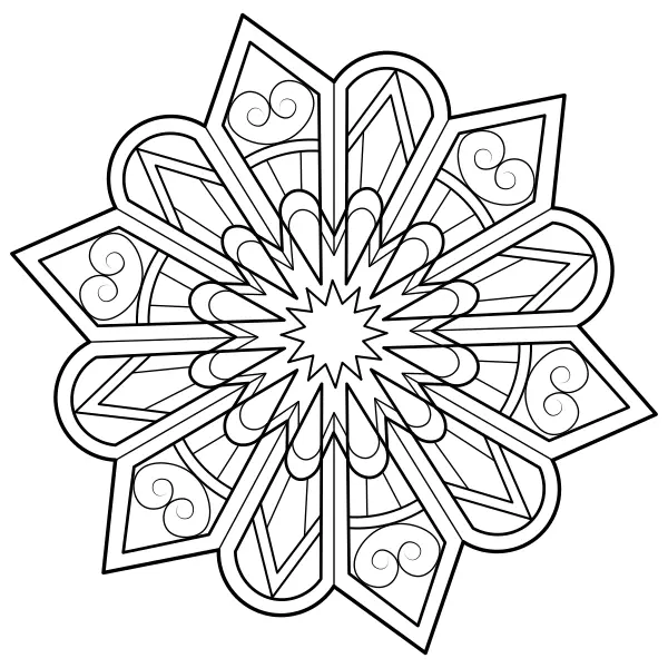 Mandala 21 | Online omaľovánky pre deti