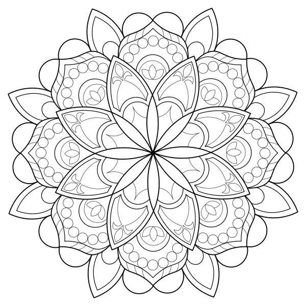 Mandala 22 | Online omaľovánky pre deti