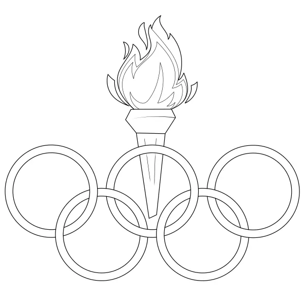 Olympijské kruhy | Online omaľovánky pre deti