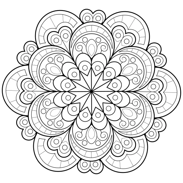 Mandala 23 | Online omaľovánky pre deti