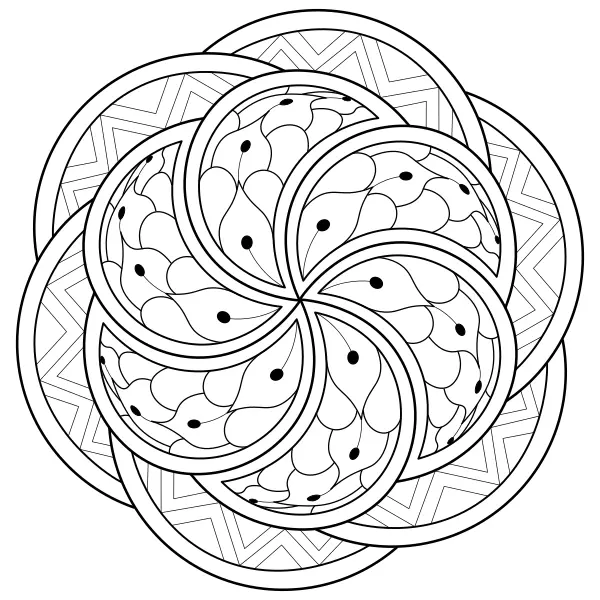 Mandala 24 | Online omaľovánky pre deti