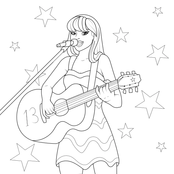 Taylor Swift | Online omaľovánky pre deti