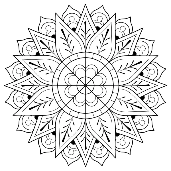 Mandala 25 | Online omaľovánky pre deti