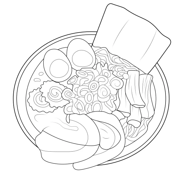 Ramen | Online omaľovánky pre deti