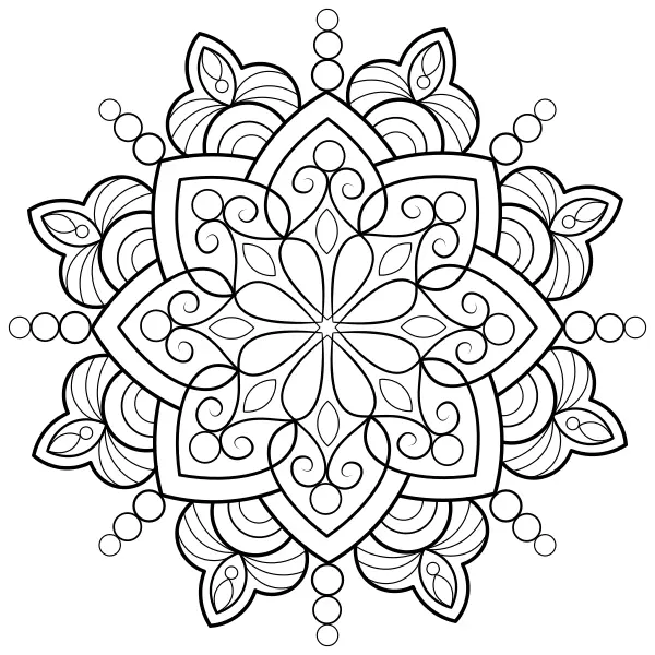 Mandala 26 | Online omaľovánky pre deti