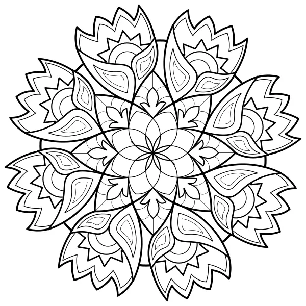 Mandala 27 | Online omaľovánky pre deti