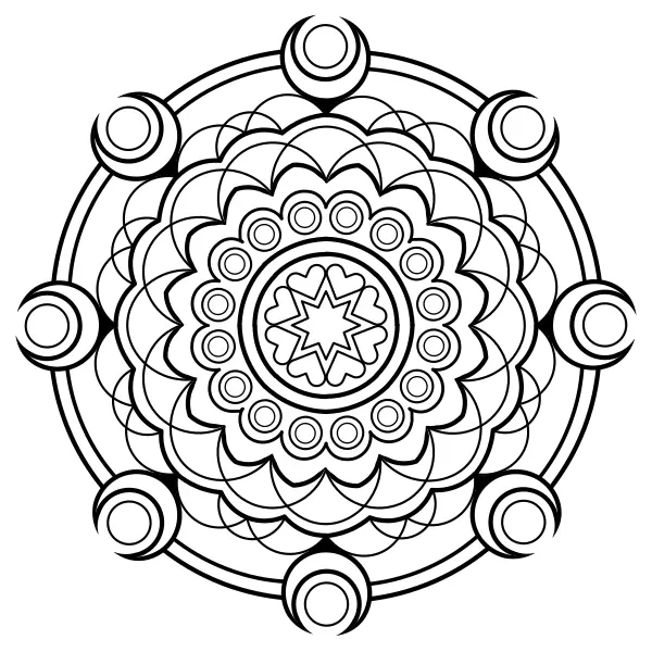 Mandala 28 | Online omaľovánky pre deti