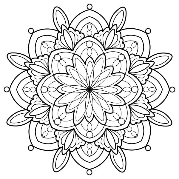 Mandala 29 | Online omaľovánky pre deti
