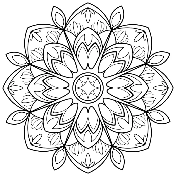 Mandala 30 | Online omaľovánky pre deti