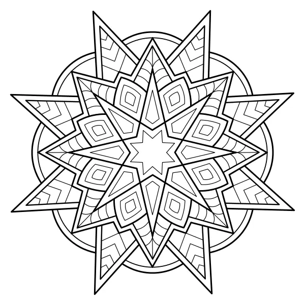 Mandala 31 | Online omaľovánky pre deti