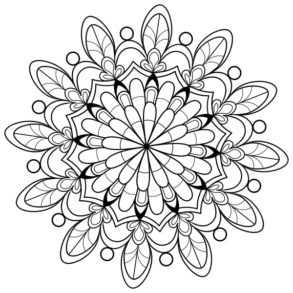 Mandala 32 | Online omaľovánky pre deti