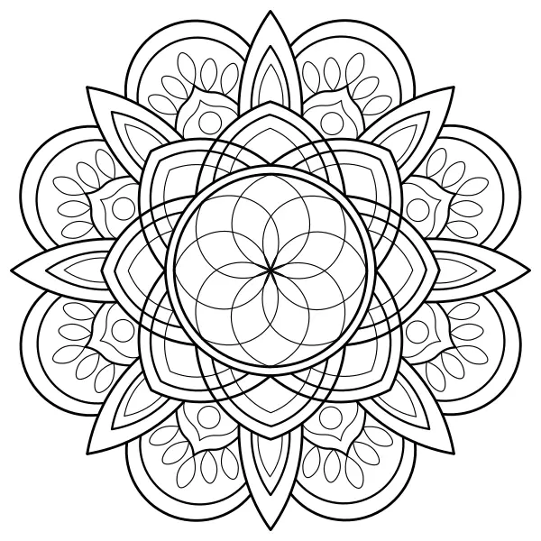 Mandala 33 | Online omaľovánky pre deti