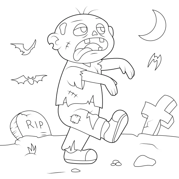 Zombie | Online omaľovánky pre deti