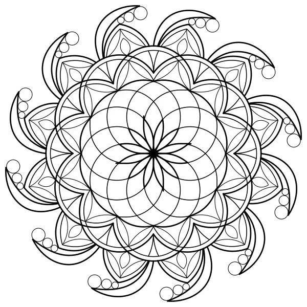 Mandala 36 | Online omaľovánky pre deti