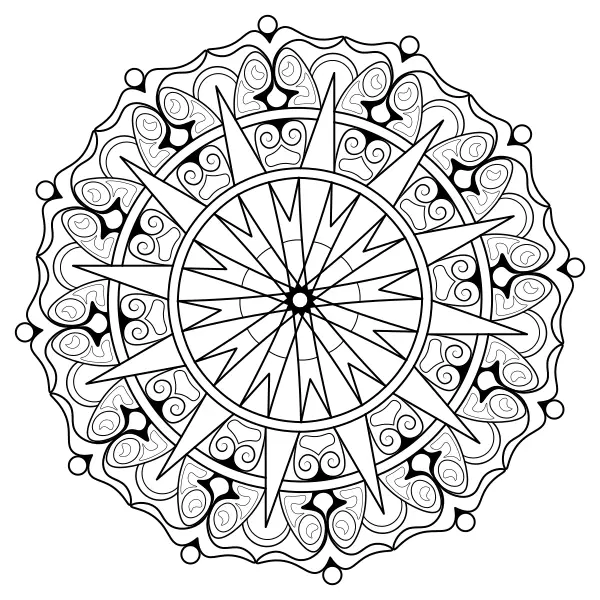 Mandala 37 | Online omaľovánky pre deti