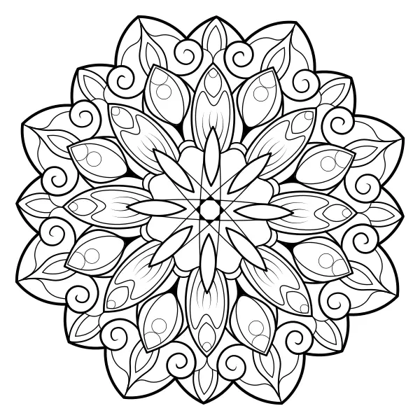 Mandala 38 | Online omaľovánky pre deti