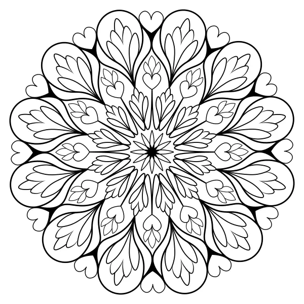 Mandala 40 | Online omaľovánky pre deti
